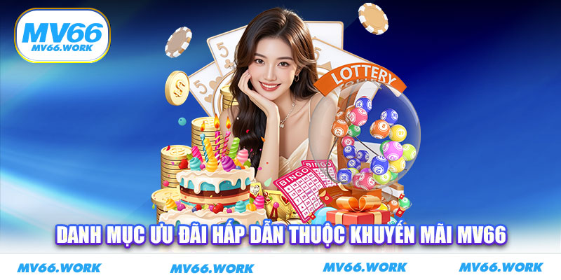 Danh mục ưu đãi hấp dẫn thuộc khuyến mãi MV66